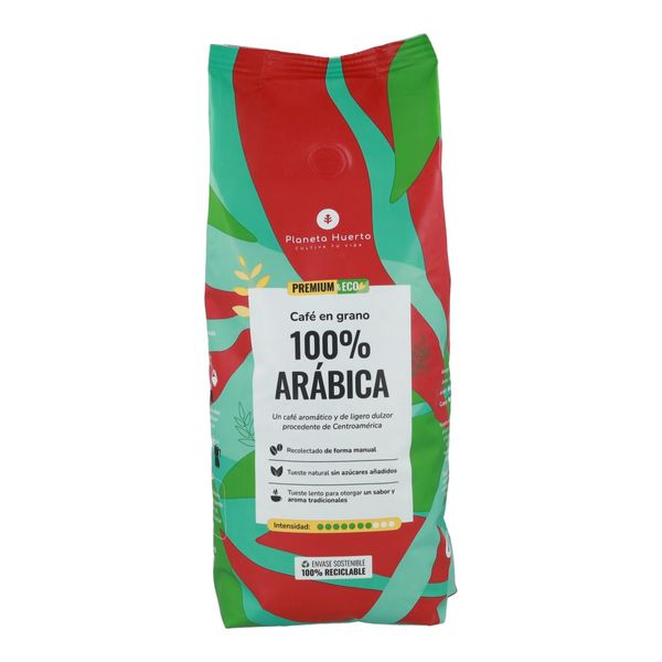 Organic Roasted Bean Coffee 100% Arabica 1 kg from Spain supplied by Planeta Huerto - Dark Brown Roasted Coffee Beans