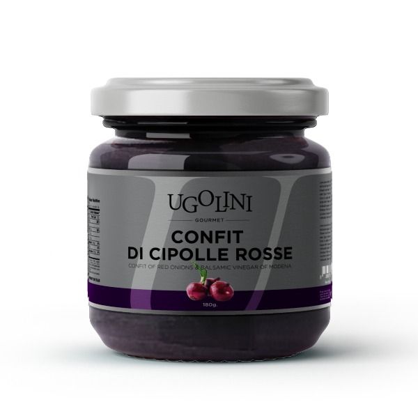 Confit of red onions with balsamic vinegar of Modena PGI gluten-free 220 gr from 이탈리아 supplied by Truffleat - 기타 소스상품
