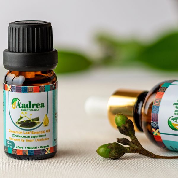 Cinnamon Leaf essential oil from Uganda supplied by Aadrea Essential Oils SMC Ltd - Large Cinnamon Oil