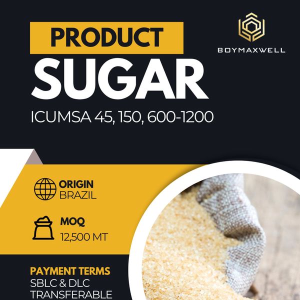 SUGAR ICUMSA 45 from 브라질 supplied by Boymaxwell Indojaya Grup Ltd. - Raw 사탕수수