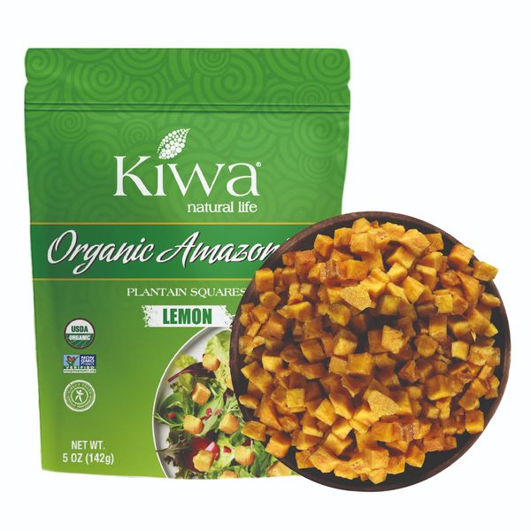 Plantain Croutons with Lemon  Kiwa - Salad Toppers 5oz from 에콰도르 supplied by Kiwa - As per customer's request 바나나 가공품