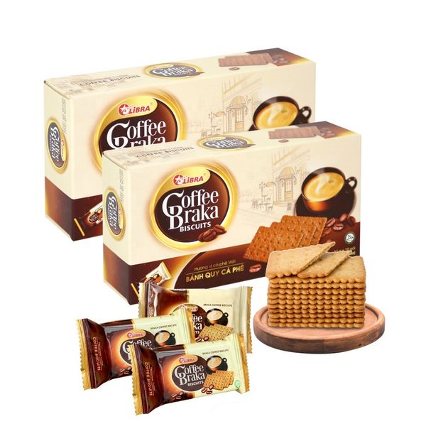 BRAKA Coffee Biscuits Rich Coffee Flavor - 150g 210g 360g 720g Box from 베트남 supplied by VIETNAM LIBRA - High Quality 커피 비스킷