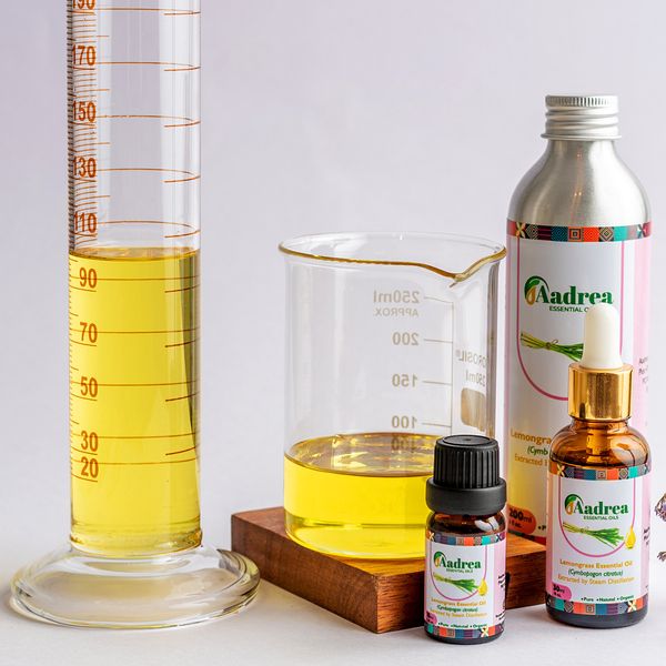 Lemongrass essential oil from Uganda supplied by Aadrea Essential Oils SMC Ltd - Pure Lemongrass Oil