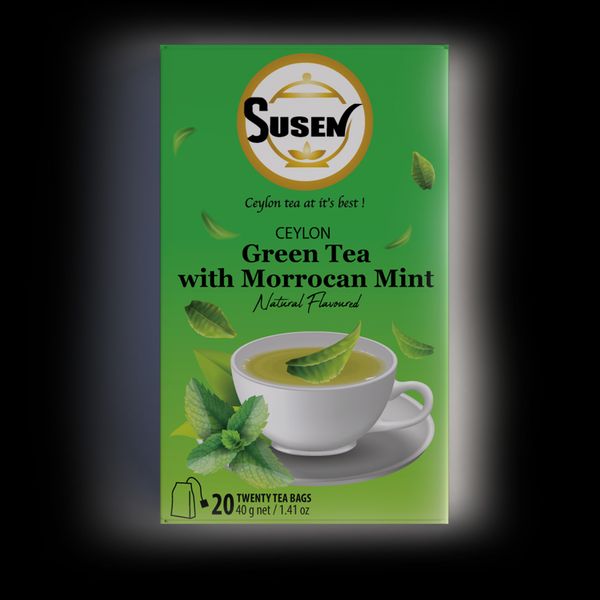 Susen Moroccan Mint Flavoured Ceylon Green Tea from 스리랑카 supplied by Susen Tea - Less than 3kg 대용량 녹차