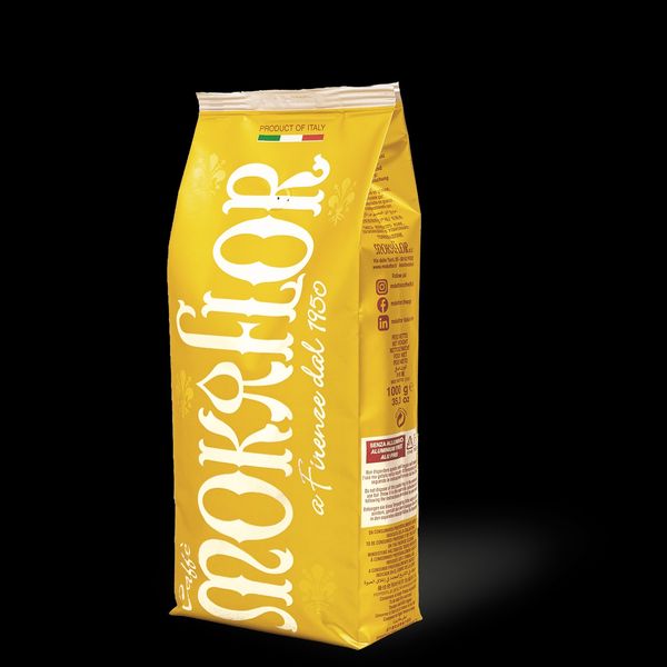 Golden Blend 80% Arabica 20% Robusta from Brazil supplied by Torrefazione Mokaflor srl - Dark Brown Roasted Coffee Beans