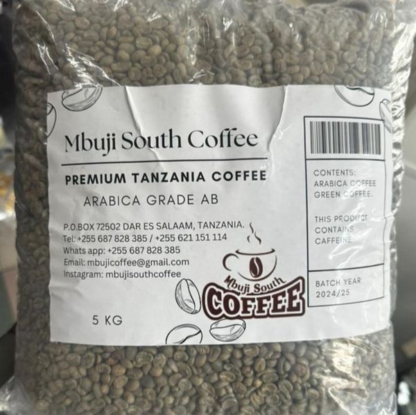 Green Coffee Arabica AA, ARABICA AB, ROBUSTA SCREEN 16, ROBUSTA SCREEN 14. from 탄자니아 supplied by MBUJI SOUTH COFFEE LIMITED - 신선 생원두