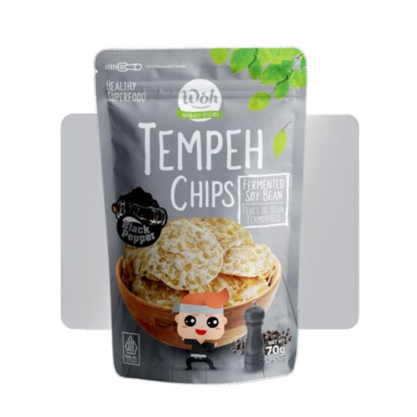 Tempeh Chips – Black Pepper Flavor from Indonesia supplied by Indo Tasty Nusantara - Excellent Quality Vegetable Snack