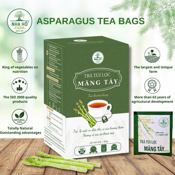 Asparagus Tea Bags from Vietnam supplied by NGHE AN AGRICULTURAL MATERIAL STOCK CORPORATION COMPANY - Herbal Tea
