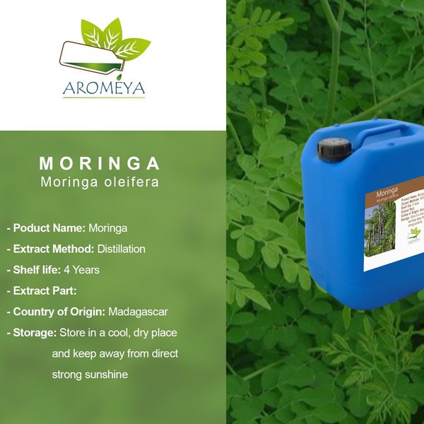 Moringa vegetable oil from 마다가스카르 supplied by Aromeya Company - Natural Yellow Shine 모링가 오일