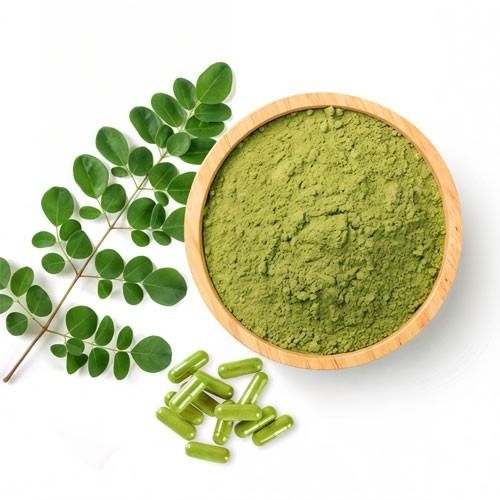 Moringa powder from 인도 supplied by Field to Feed Export Pvt Ltd - Excellent Quality 아로마틱 허브