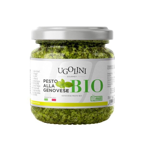 Organic Genoese pesto gluten-free 180 gr from Italy supplied by Truffleat - Green Pesto Other Sauce Products