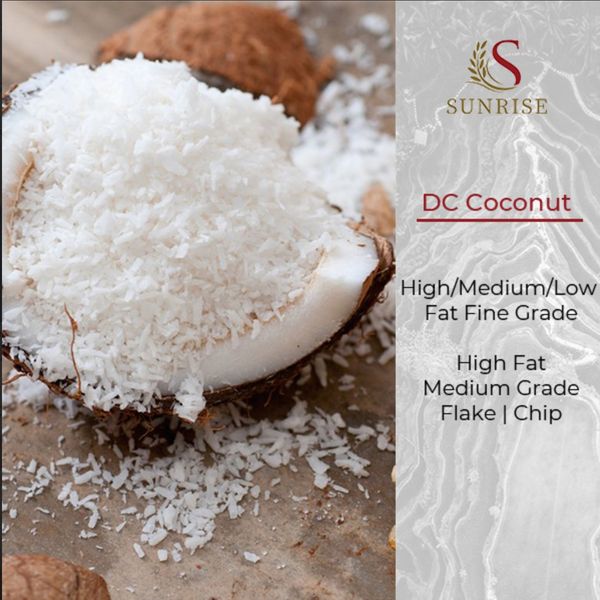 Desiccated from Vietnam supplied by Sunrise Ins - High Fat Desiccated Coconut