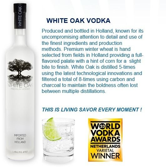 WHITE OAK VODKA from 네덜란드 supplied by The Melchers Group BV - 보드카