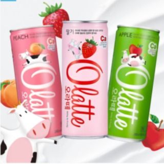 O-latte 240ml CAN(apple / peach / strawberry) from South Korea supplied by DONG-A Otsuka Co., Ltd. - Other Non Alcoholic Beverage