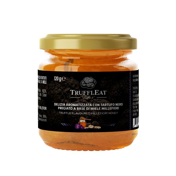 Wildflower honey and fine black truffle 120 gr from 이탈리아 supplied by Truffleat - 꿀