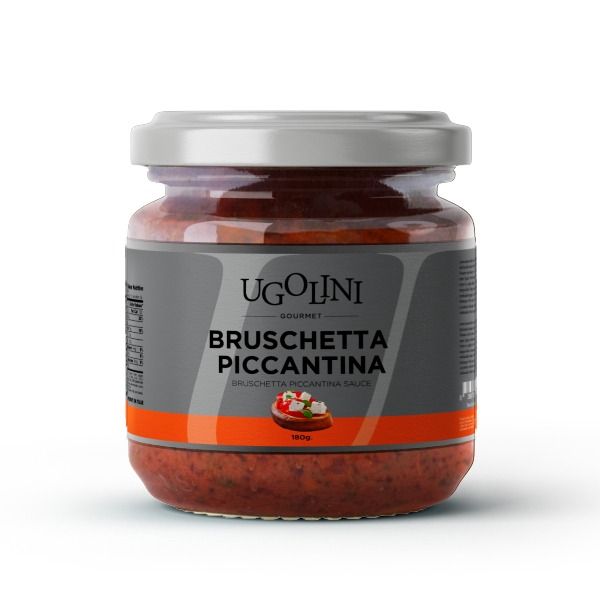 Spicy bruschetta, spicy tomato sauce gluten-free 180 gr from Italy supplied by Truffleat - Hot Sauce