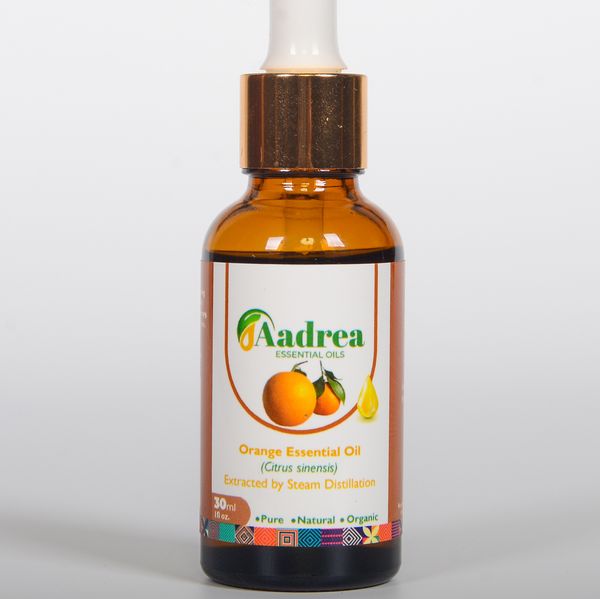 Orange essential oil from Uganda supplied by Aadrea Essential Oils SMC Ltd - Large Orange Oil