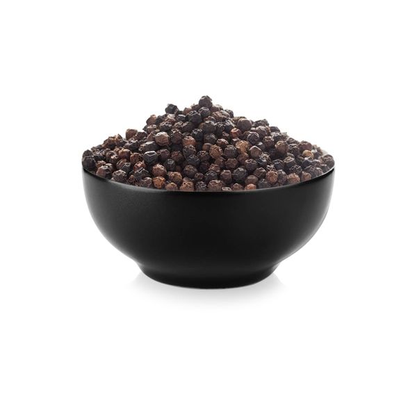 Black Pepper from India supplied by Kalyani Trading - Blackish Brown Whole Black Peppercorn