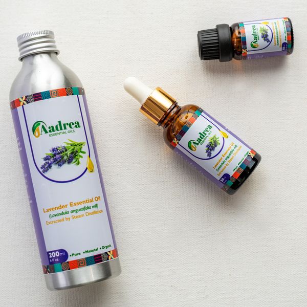 Lavender essential oil from Uganda supplied by Aadrea Essential Oils SMC Ltd - Large Lavender Oil
