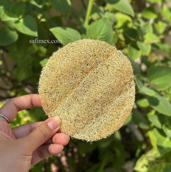 Natural facial loofah pads exfoliating skin and use for bath and kitchen from Vietnam from Vietnam supplied by SAFIMEX JOINT STOCK COMPANY - High Quality Sponge Gourd