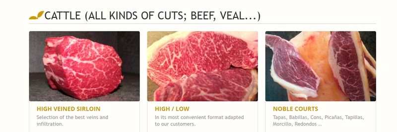 TALDABURA la carne, natural - supplier and manufacturer from Spain